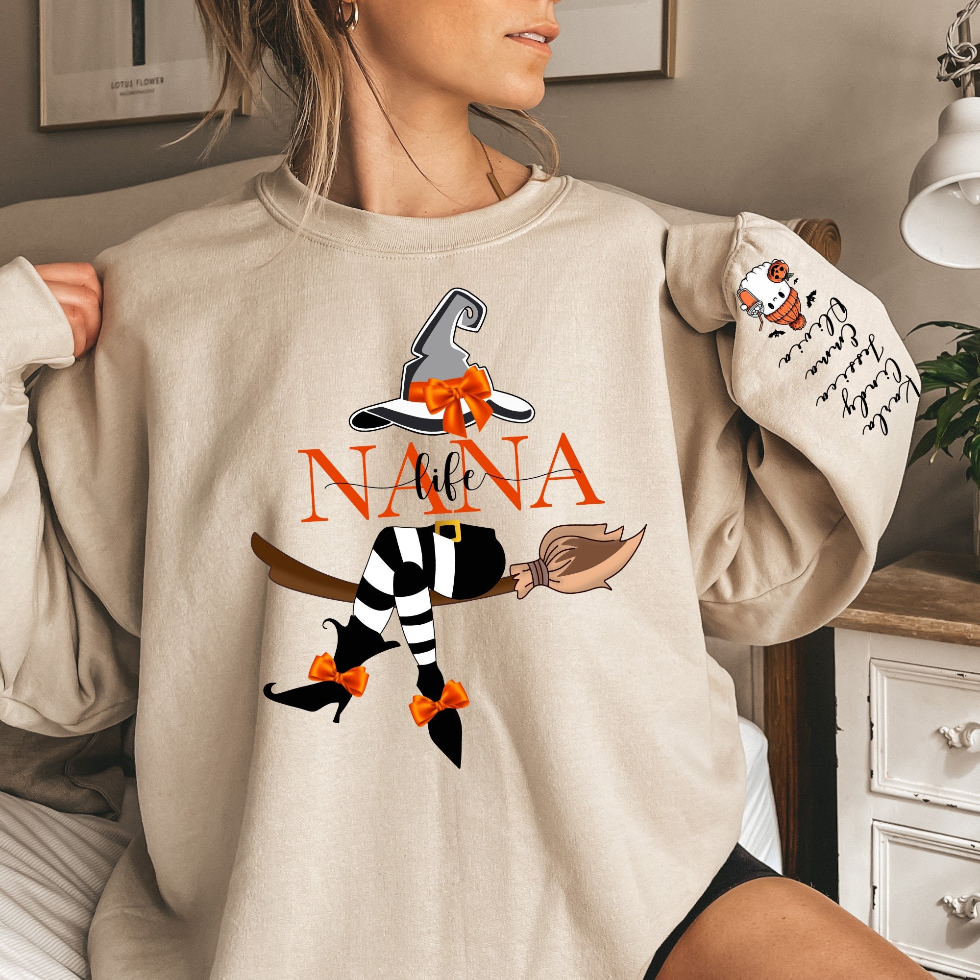 Personalized Halloween Nana Witch Sweatshirt