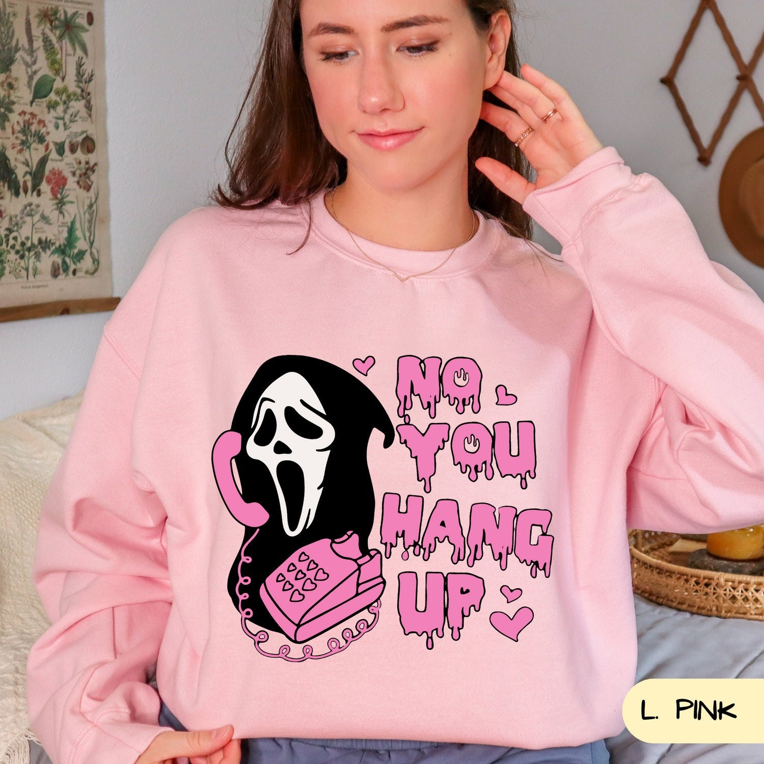 No You Hang Up Halloween Funny Sweatshirt