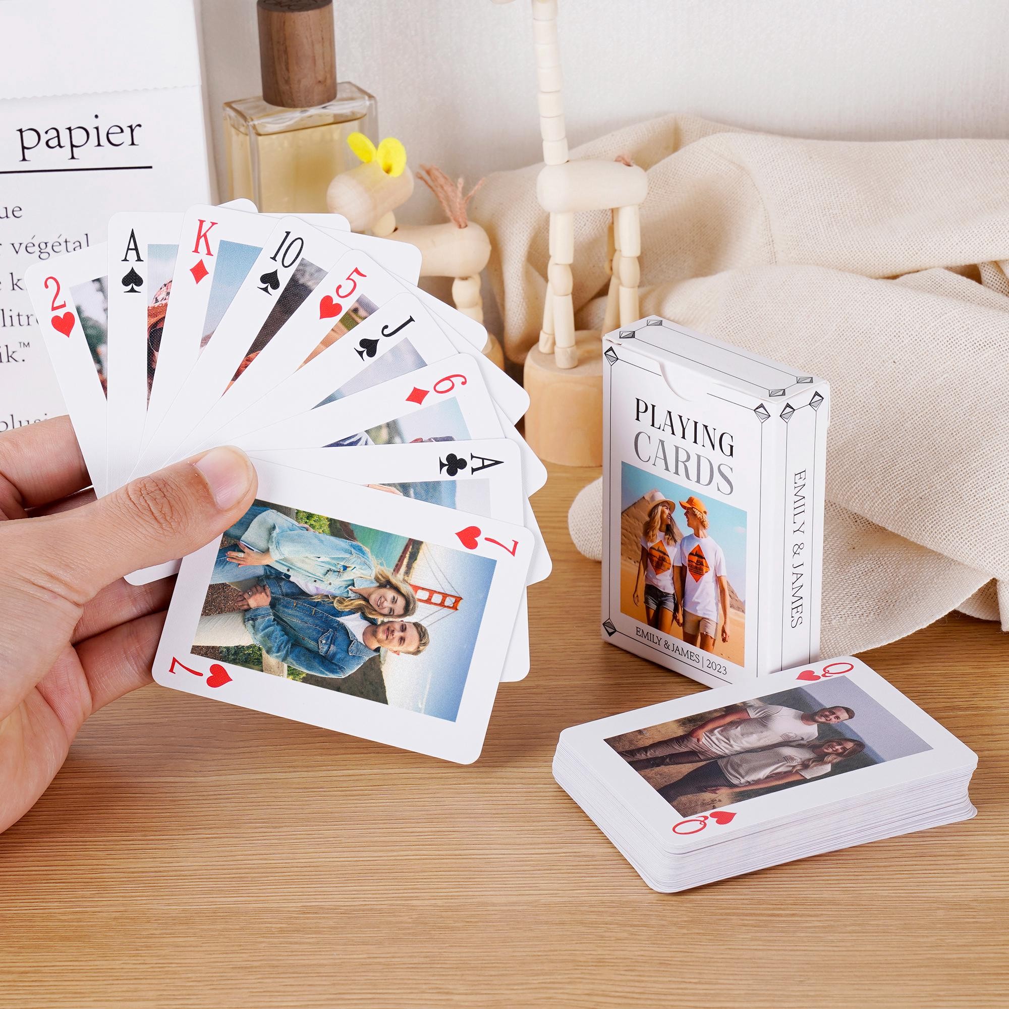 Personalized Photo Playing Cards with Gift Box