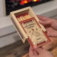 Personalized Wood Couples Matchbox Valentine's Day Gift