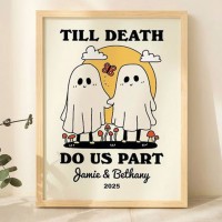 CUSTOM Romantic Ghosts Print Valentines Gift Idea Retro Aesthetic