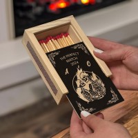 Personalized Wood Couples Matchbox Valentine's Day Gift