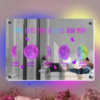 Personalized Moon Phase Mirror Lamp Best Gift For Christmas