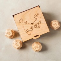 Personalized Couple Game Dice Set with Box Christmas Gift For Couple
