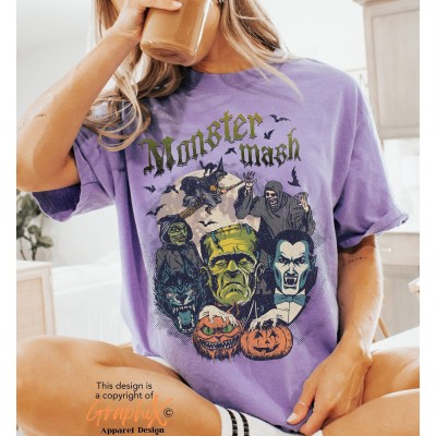 Retro Halloween Monster Mash Sweatshirt