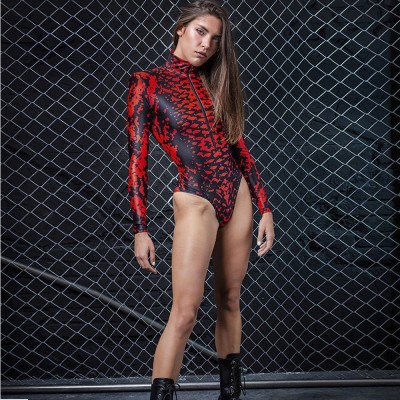 Halloween Snake Skin Bodysuit
