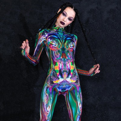 Cyberpunk Costume for Women Halloween Bodysuit