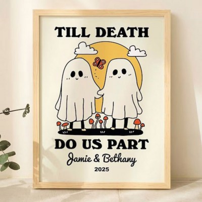 CUSTOM Romantic Ghosts Print Valentines Gift Idea Retro Aesthetic