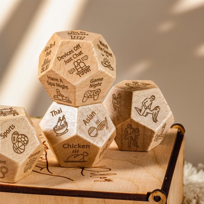 Personalized Couple Game Dice Set with Box Christmas Gift For Couple
